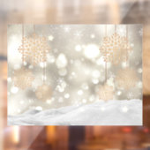 weiße Weihnachtsfeier Fensteraufkleber (Blatt 2)