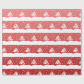 weiße Weihnachtsfeier Geschenkpapier (Flach)