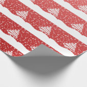 weiße Weihnachtsfeier Geschenkpapier (Ecke)