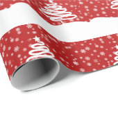 weiße Weihnachtsfeier Geschenkpapier (Rolleneckpunkt)