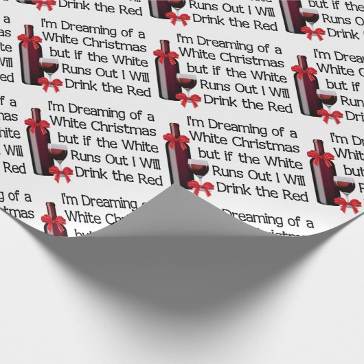 weiße Weihnachtsfeier Geschenkpapier (Ecke)