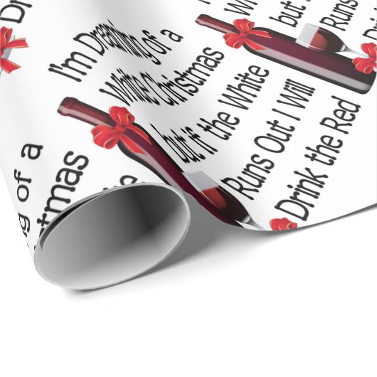 weiße Weihnachtsfeier Geschenkpapier (Rolleneckpunkt)