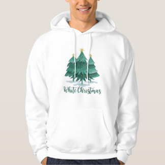 weiße Weihnachtsfeier Hoodie