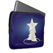 weiße Weihnachtsfeier Laptopschutzhülle (Vorne Rechts)