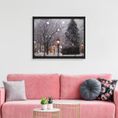 weiße Weihnachtsfeier Leinwanddruck (Insitu (Wohnzimmer))