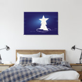 weiße Weihnachtsfeier Leinwanddruck (Insitu (Schlafzimmer))