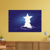 weiße Weihnachtsfeier Leinwanddruck (Insitu (Wohnzimmer))