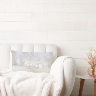 weiße Weihnachtsfeier Lendenkissen