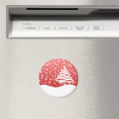 weiße Weihnachtsfeier Magnet (In Situ (Geschirrspüler))