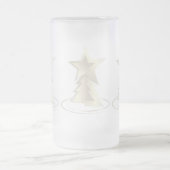 weiße Weihnachtsfeier Mattglas Bierglas (Mittel)