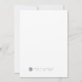 weiße Weihnachtsfeier | MINIMALISTISCH | Feiertag Einladung (Rückseite)