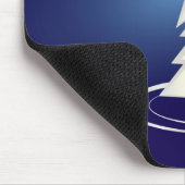 weiße Weihnachtsfeier Mousepad (Ecke)