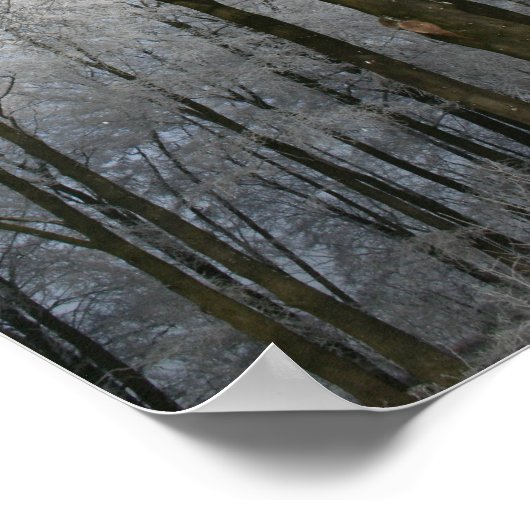 weiße Weihnachtsfeier Poster (Ecke)