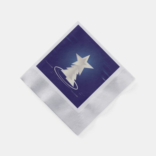 weiße Weihnachtsfeier Serviette (Ecke)