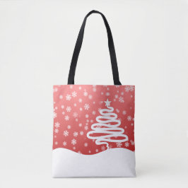 weiße Weihnachtsfeier Tasche