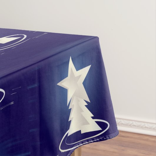weiße Weihnachtsfeier Tischdecke (Beispiel)