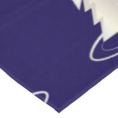 weiße Weihnachtsfeier Tischdecke (Schrägansicht)