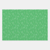 Weiße Weihnachtsfeiertage auf Parakeet Green Geschenkpapier Set (Vorderseite 3)