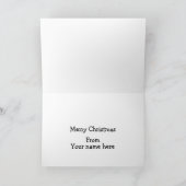 Weiße Weihnachtsfeiertage Feiertagskarte (Innenseite)