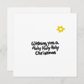 Weiße Weihnachtsfeiertage Feiertagskarte (Vorne/Hinten)