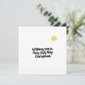 Weiße Weihnachtsfeiertage Feiertagskarte (Stehend Vorderseite)