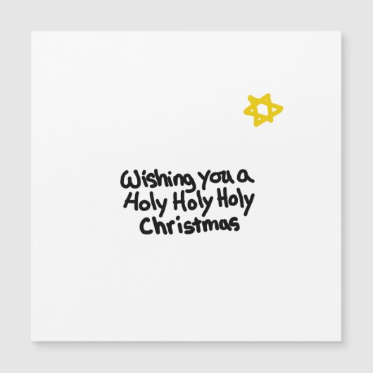 Weiße Weihnachtsfeiertage Magnetkarte (Vorderseite)