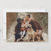 Weiße Weihnachtskarte Einladung (Vorderseite)