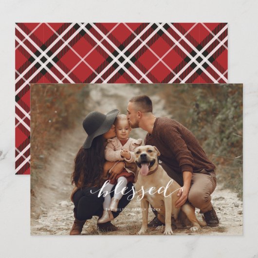 Weiße Weihnachtskarte Einladung (Vorne/Hinten)