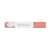 Weiße Weihnachtskatze in einem Red Hat (Person)