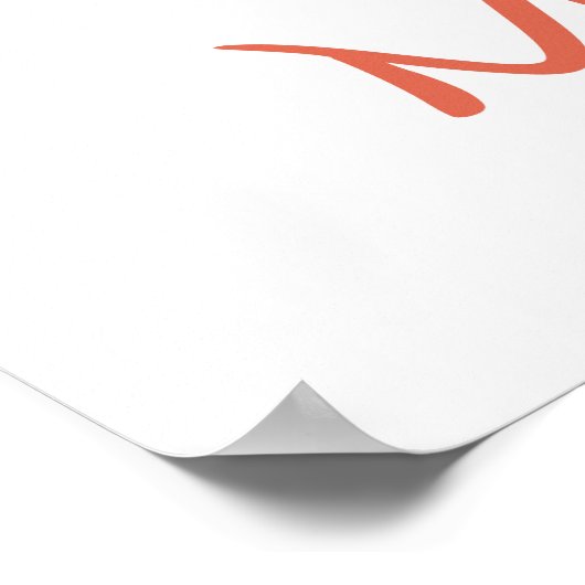 Weiße Weihnachtskatze in einem Red Hat Poster (Ecke)