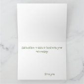 weiße Weihnachtskatze Karte (Innenseite)