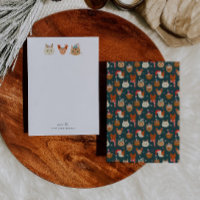 Weiße Weihnachtskatzen Grün