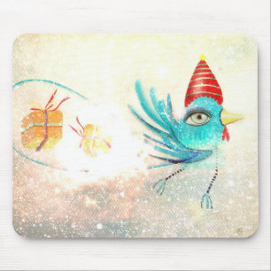 Weiße Weihnachtsmauspad Mousepad