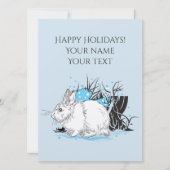 weiße Weihnachtsrabatte Einladung (Vorderseite)