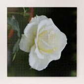Weiße Weihnachtsrose floral Puzzle (Horizontal)