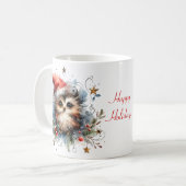 Weiße Weihnachtsschale Kaffeetasse (Vorderseite Links)