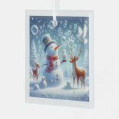 Weiße Weihnachtsschmuck (Vorderseite links)