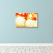 Weiße Weihnachtsschmuck Leinwanddruck (Insitu (Holzboden))