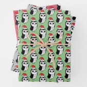 Weiße Weihnachtsschnecken Geschenkpapier Set (Beispiel)