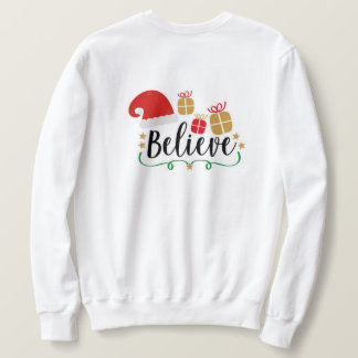 Weiße Weihnachtsschrei Sweatshirt