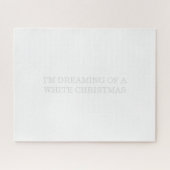 weiße Weihnachtszeit Puzzle (Horizontal)