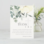 WEISSE, WEISSE AQUA FLORAL ERSTER HOLZGEMEINSCHAFT DANKESKARTE (Stehend Vorderseite)