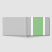 Weiße, weiße Streifen auf hellgrauem Boden Gästebuch (Voll)