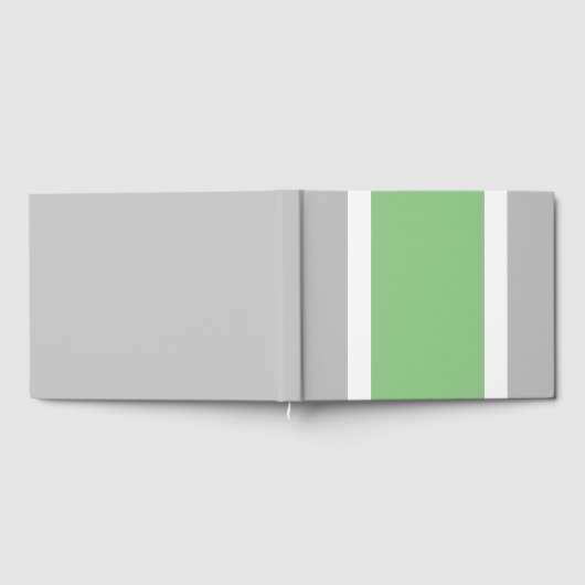 Weiße, weiße Streifen auf hellgrauem Boden Gästebuch (Voll)