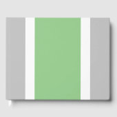 Weiße, weiße Streifen auf hellgrauem Boden Gästebuch (Vorderseite)