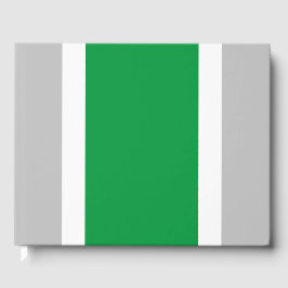 Weiße, weiße Streifen auf hellgrauen Streifen Gästebuch