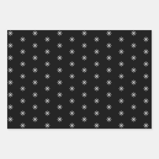 Weiße weiße und schwarze Waldtiere Geschenkpapier Set (Vorderseite 3)