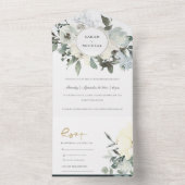 WEISSE, WEISSE WASSERFARBFLÜSSE ALL IN ONE EINLADUNG (Innen Boden)