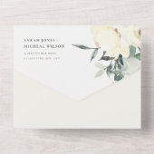 WEISSE, WEISSE WASSERFARBFLÜSSE ALL IN ONE EINLADUNG (Rückseite)