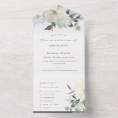 WEISSE, WEISSE WASSERFARBFLÜSSE ALL IN ONE EINLADUNG (Innen Boden)